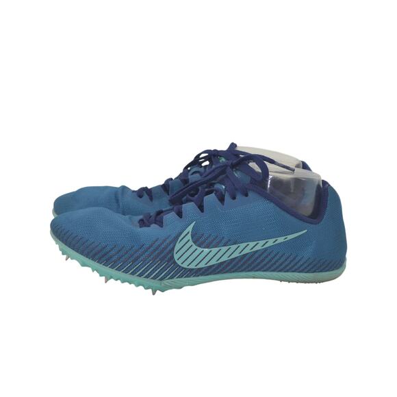 Nike Racing Rival M Running Spikes Blue Sports Athletic 10 - Picture 1 of 14